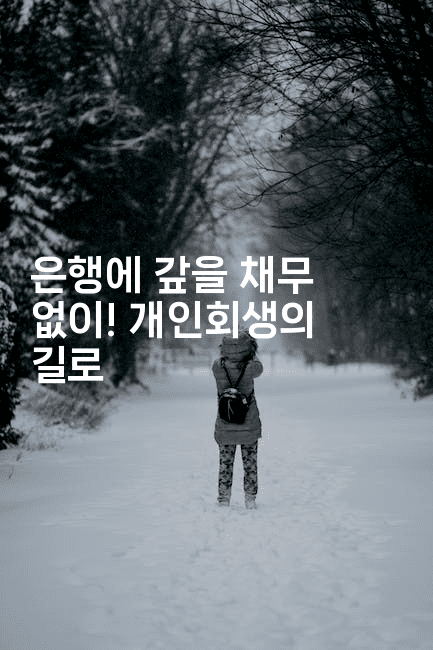 은행에 갚을 채무 없이! 개인회생의 길로-킴치